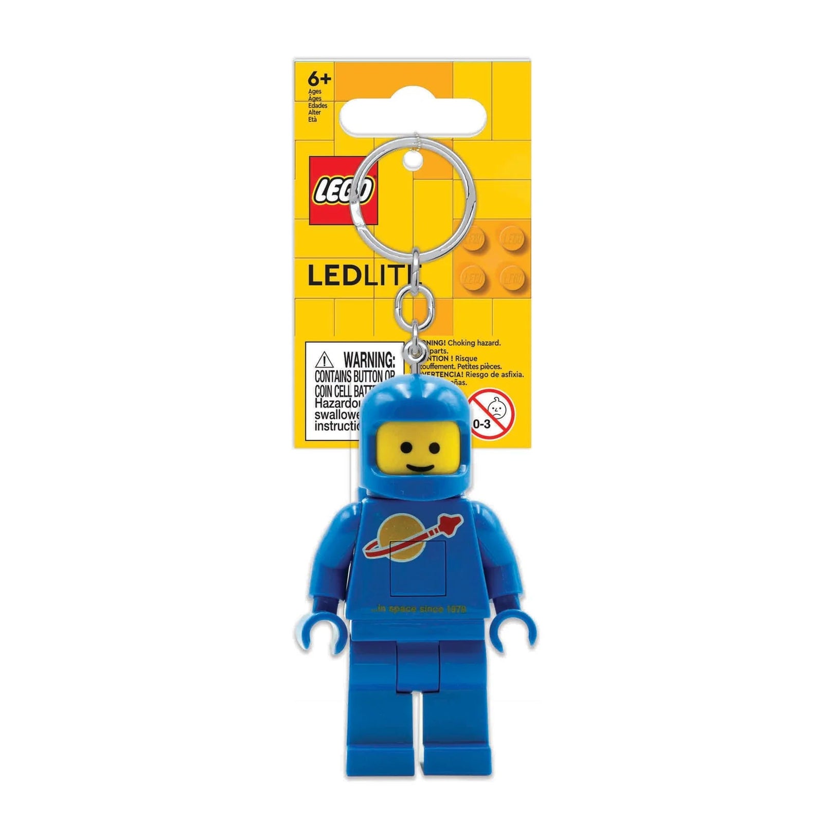 Lego Spaceman Guy Key Ring Light - Blue