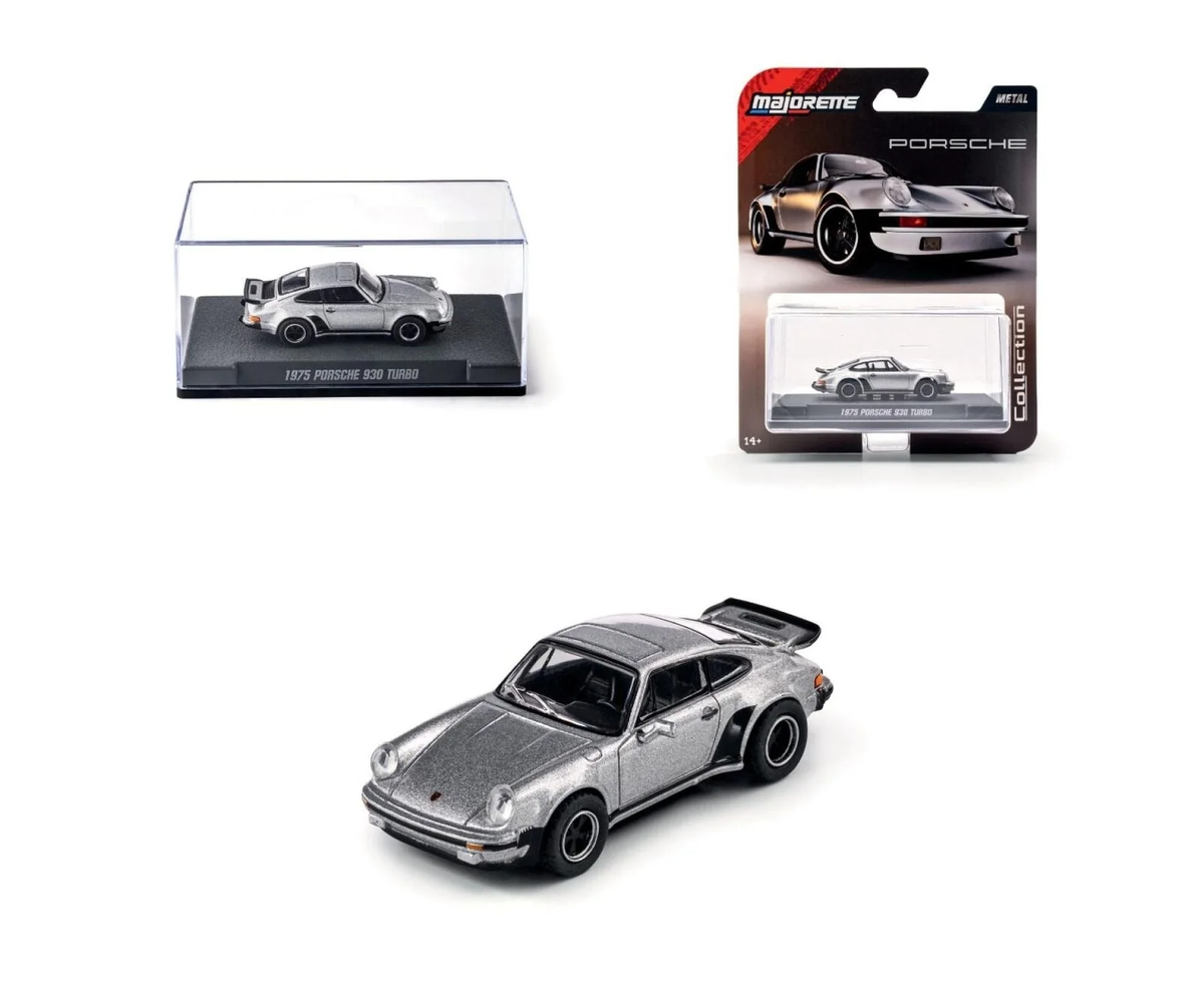 Majorette 1975 Porsche 930 Turbo Silver in Case