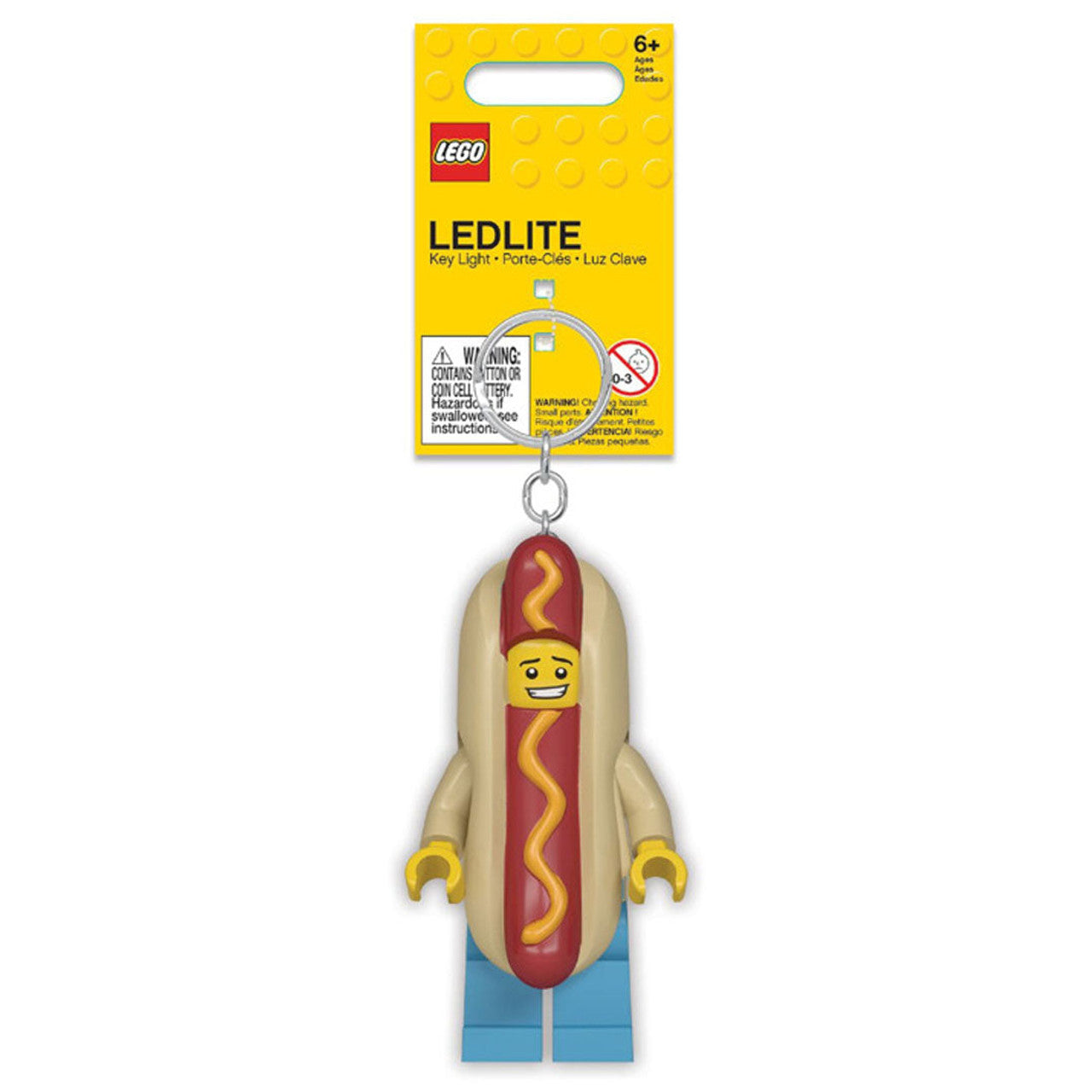 Lego Hotdog Man Key Ring Light