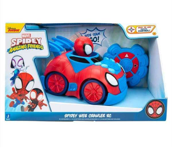Spidey Amazing Friends Spidey Web Crawler R/C Req 3 AA 2AAA Batteries