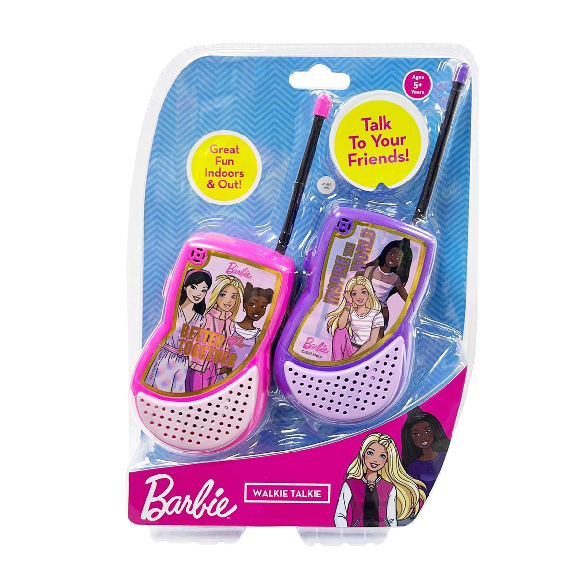 Walkie Talkie Barbie req 2 x 9v batteries