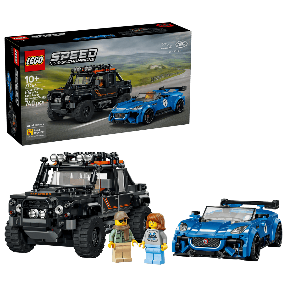 Lego 77264 Speed Champions Jaguar Project 7 &amp; Land Rover Defender