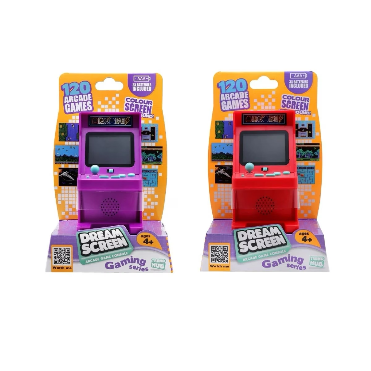 Dream Screen Arcade Game Console 120 Games - Asstd Colours