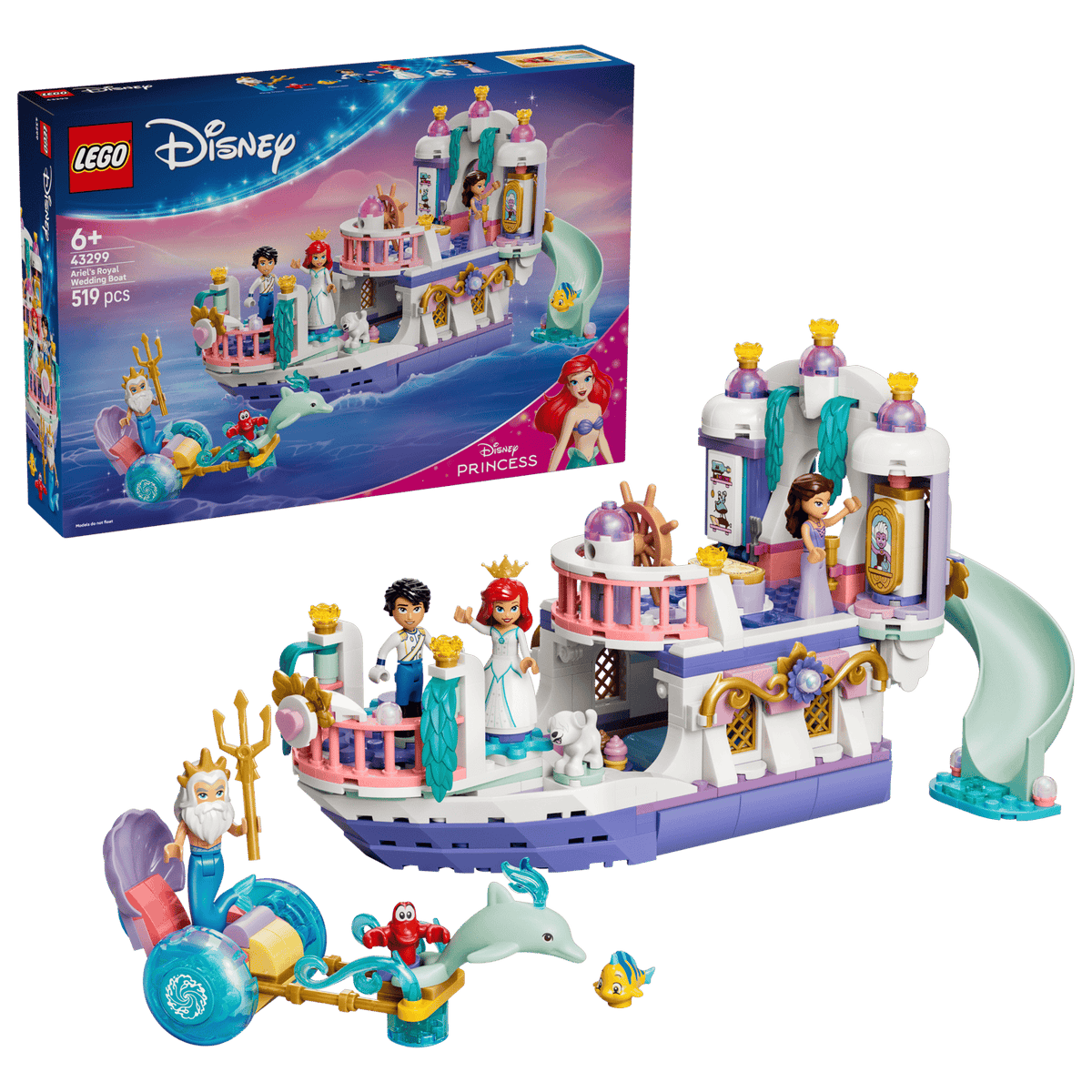 Lego 43299 Disney Princess Ariel's Royal Wedding Boat