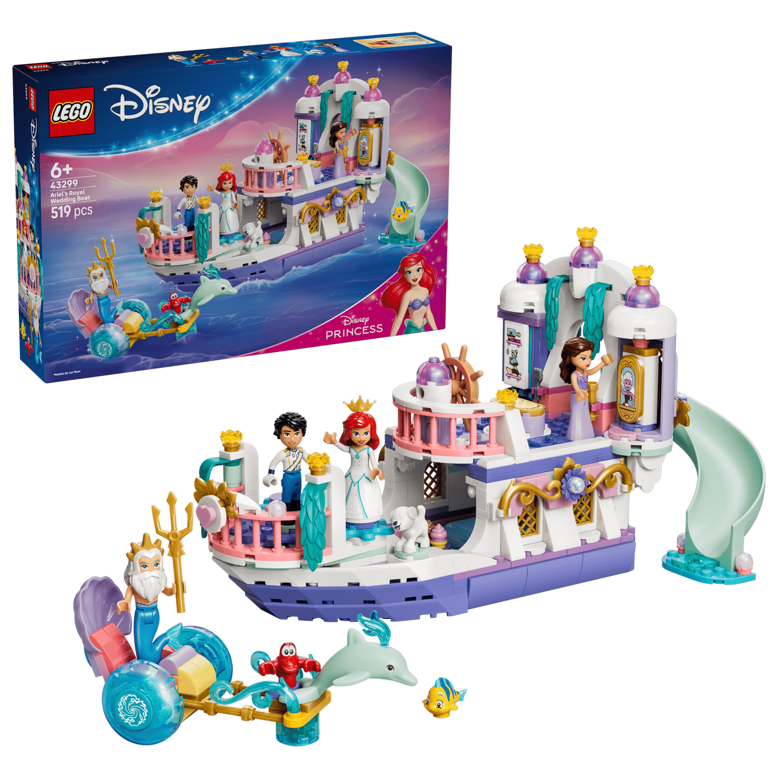 Lego 43299 Disney Princess Ariel's Royal Wedding Boat