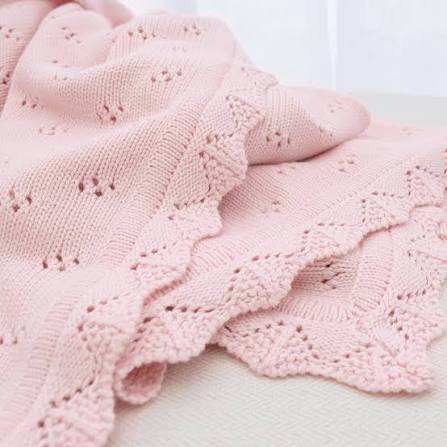 Living Textiles Heirloom Bamboo Blanket - Blush