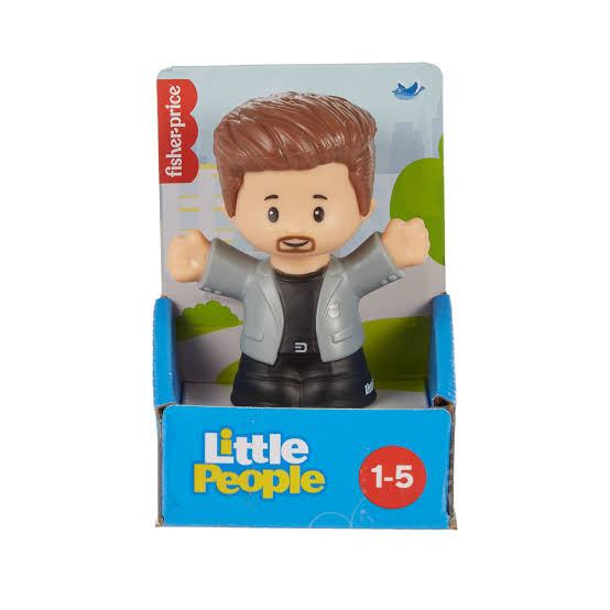 Fisher Price Little People Figure Man in Gray Jacket HXC04