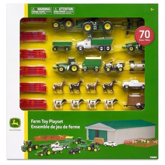 John Deere Mini Vehicle Farm Toy Value Set 70pc