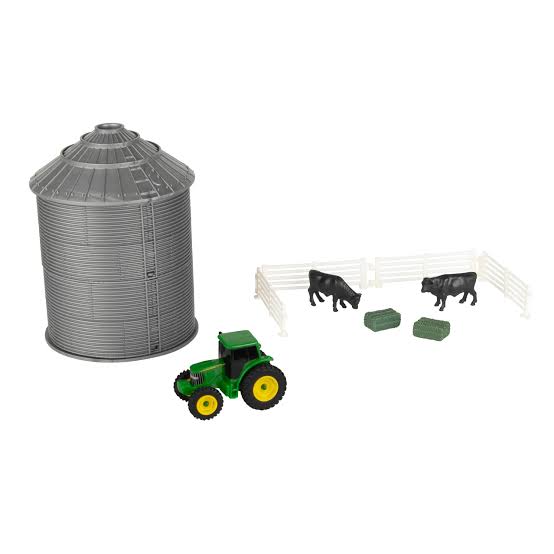 John Deere 1/64 Mini Grain Bin 10pc Playset
