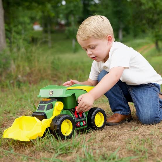 John Deere 46cm Motorised L&amp;S 2 in 1 Dig Rig