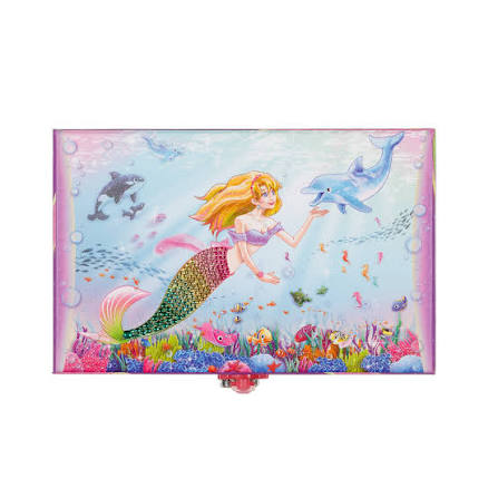 Trinket Box With Lock Mermaid Design
