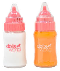 Dolls World Magic Bottle with Sound - Orange Juice or Milk