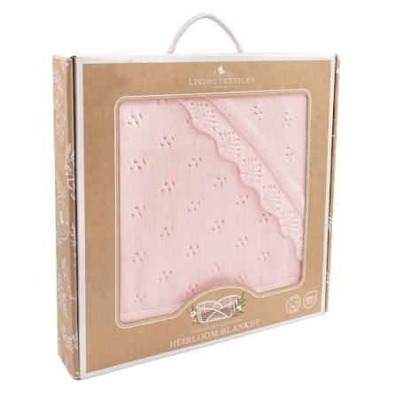 Living Textiles Heirloom Bamboo Blanket - Blush