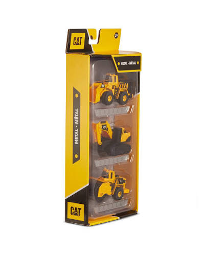 CAT Metal Machines 3 Pack Asstd with Steam Roller