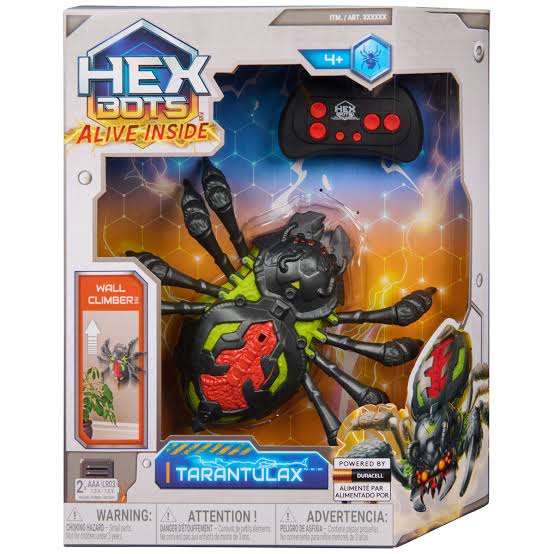 Hex Bots Alive Inside Spideroid R/C Crawling Spider - Req 2 AAA Batteries
