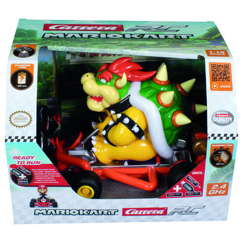 Carrera R/C Mario Kart 1/18 Remote Control Batteries Included - Bowser
