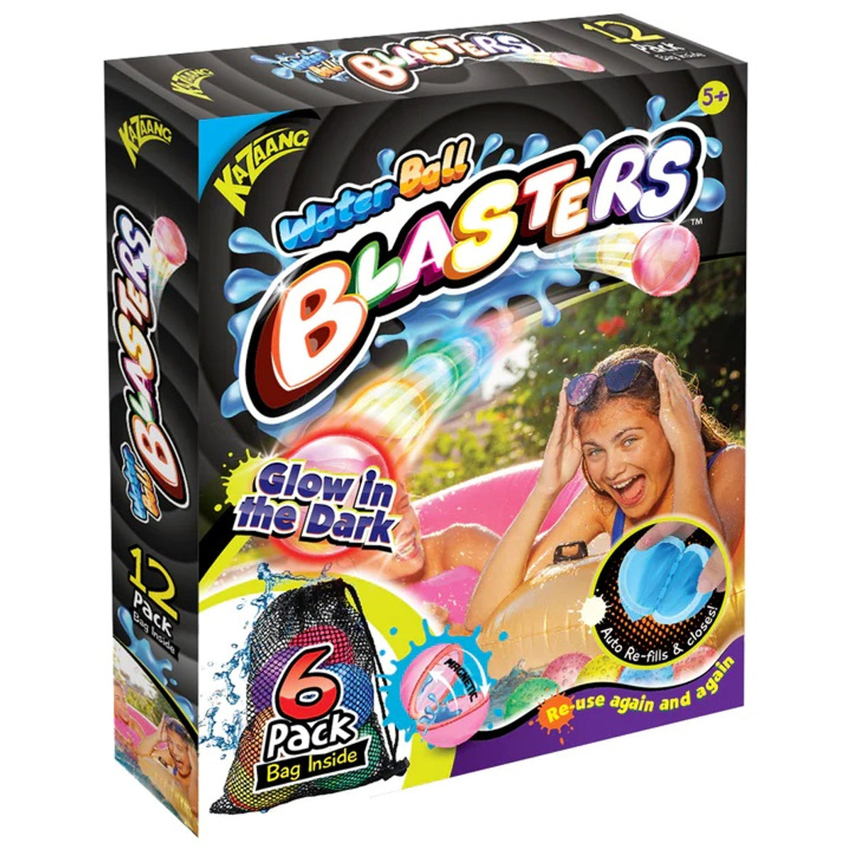 Kazaang Water Ball Blasters Glow In The Dark 6pack