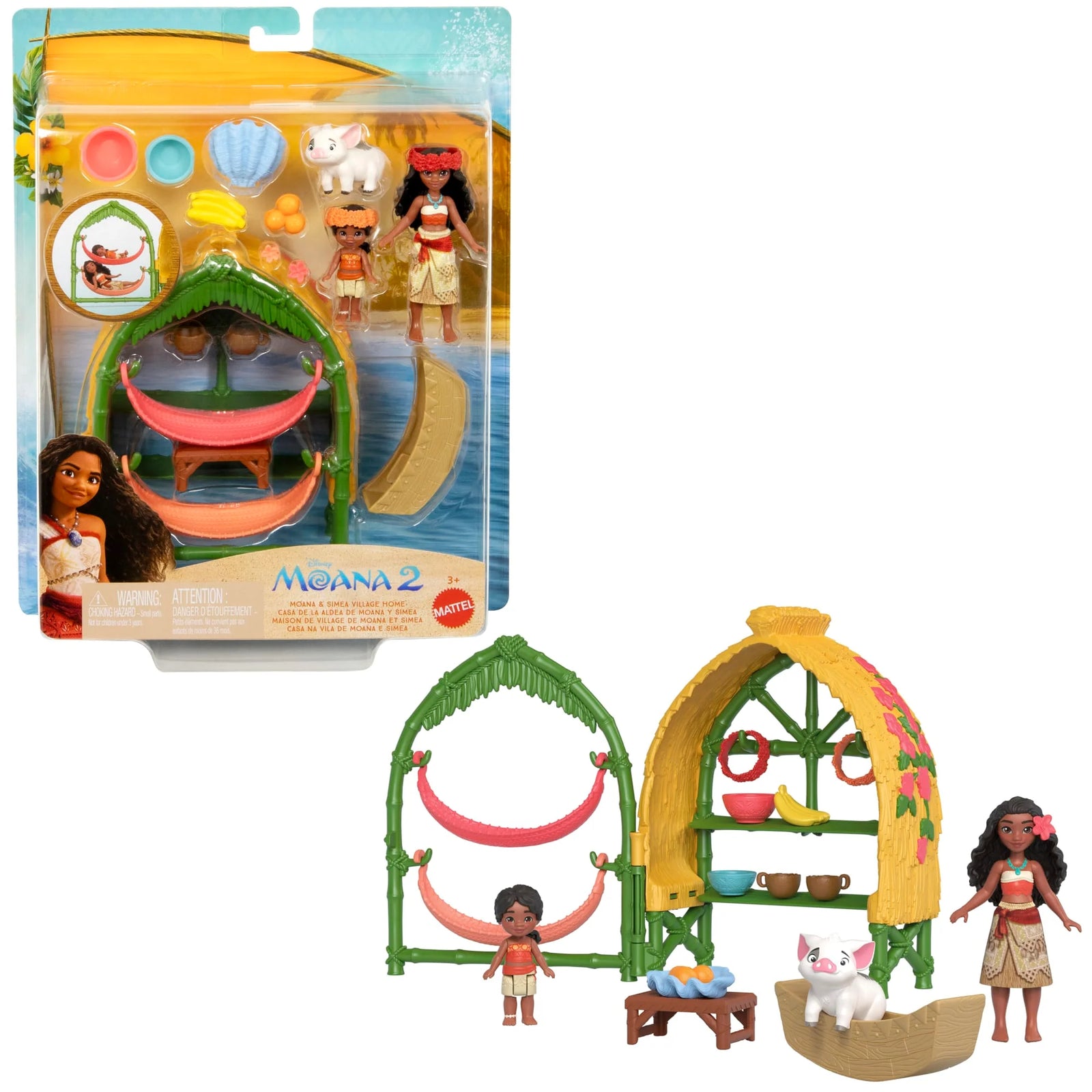 Disney Moana 2 Moana and Simea Village Home Playset