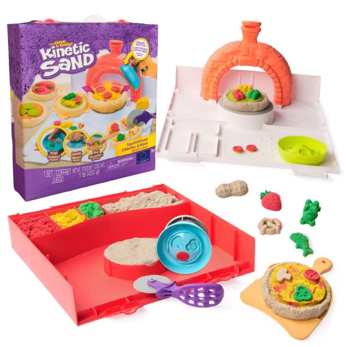 Kinetic Sand Squish Pizza Playset