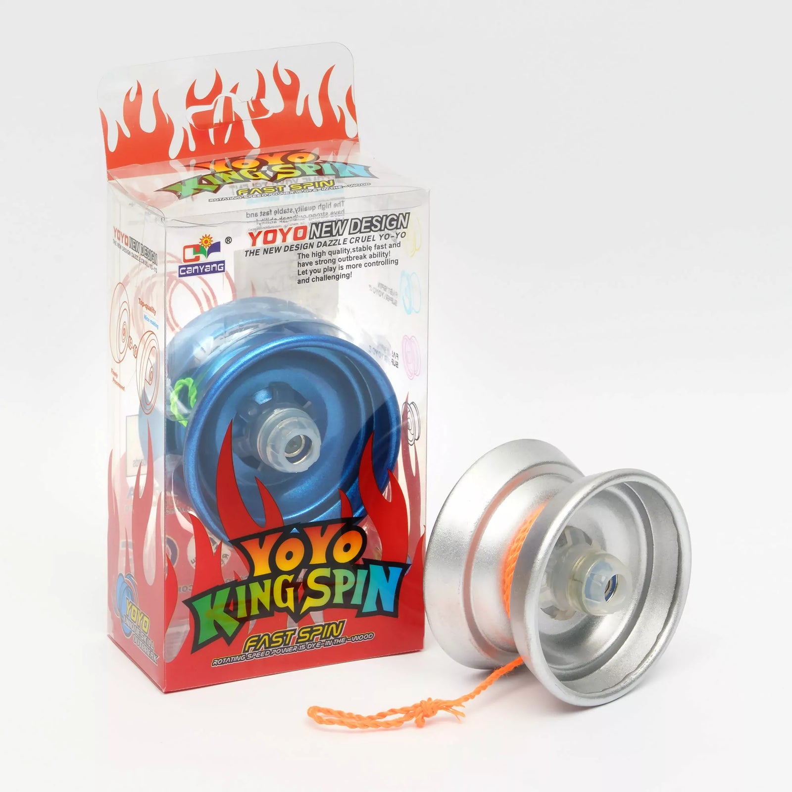 King Spin Yoyo 6cm Asstd Cols