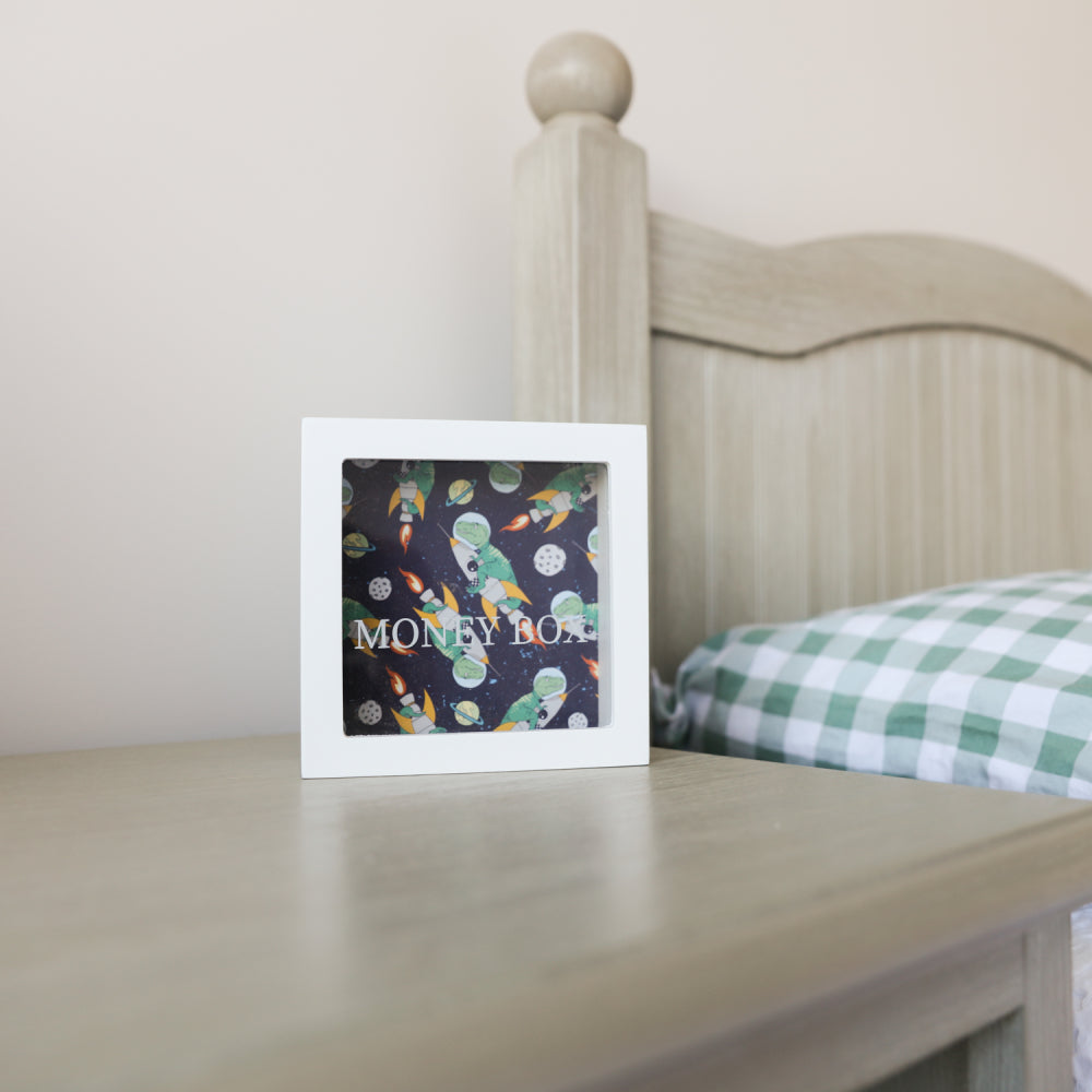 Splosh Wooden Money Box Dino Design