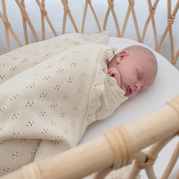 Living Textiles Heirloom Bamboo Blanket - Sand
