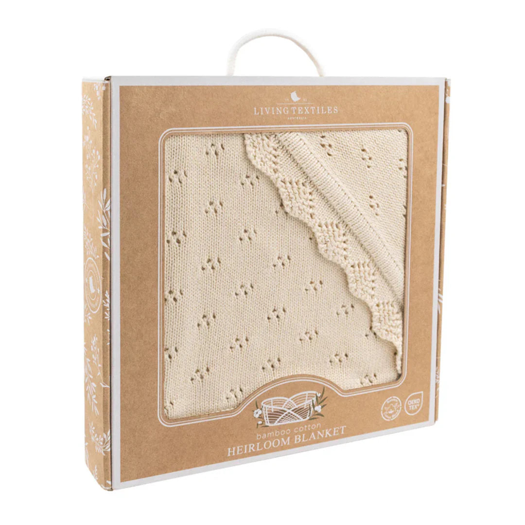 Living Textiles Heirloom Bamboo Blanket - Sand