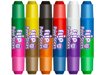 Little Brian Flip Double Ended Paint Sticks 6pk