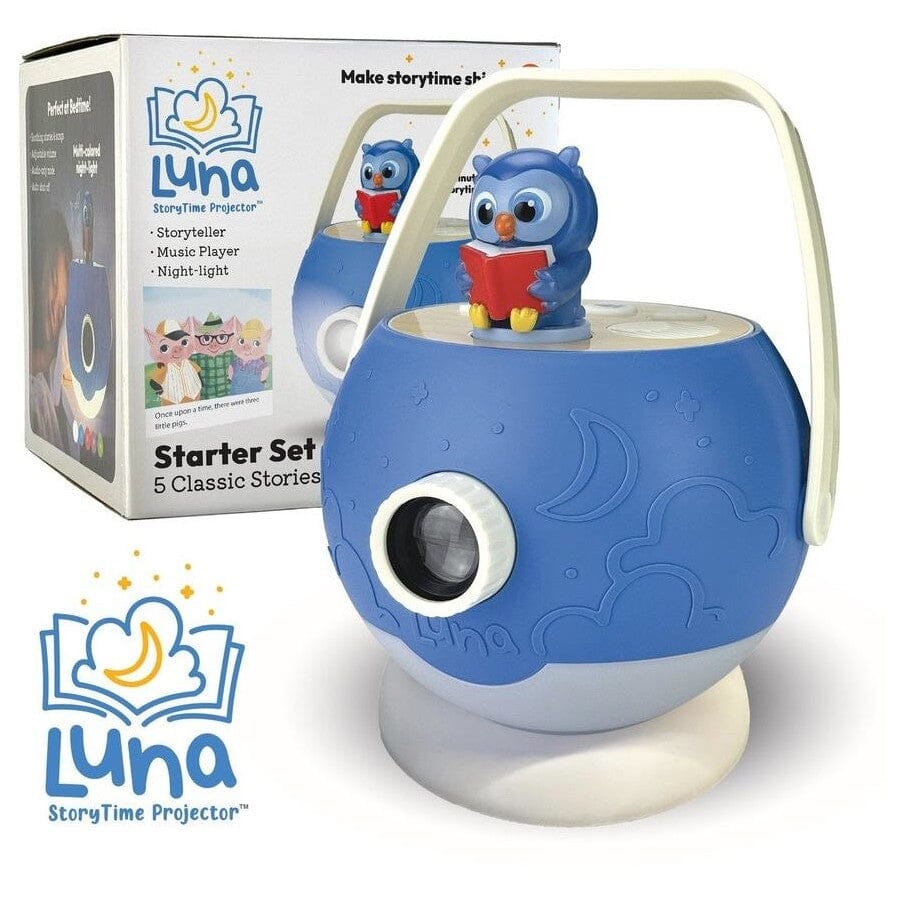 Luna Storytime Projector (USB-C cable incl or req 4 x AA batteries)