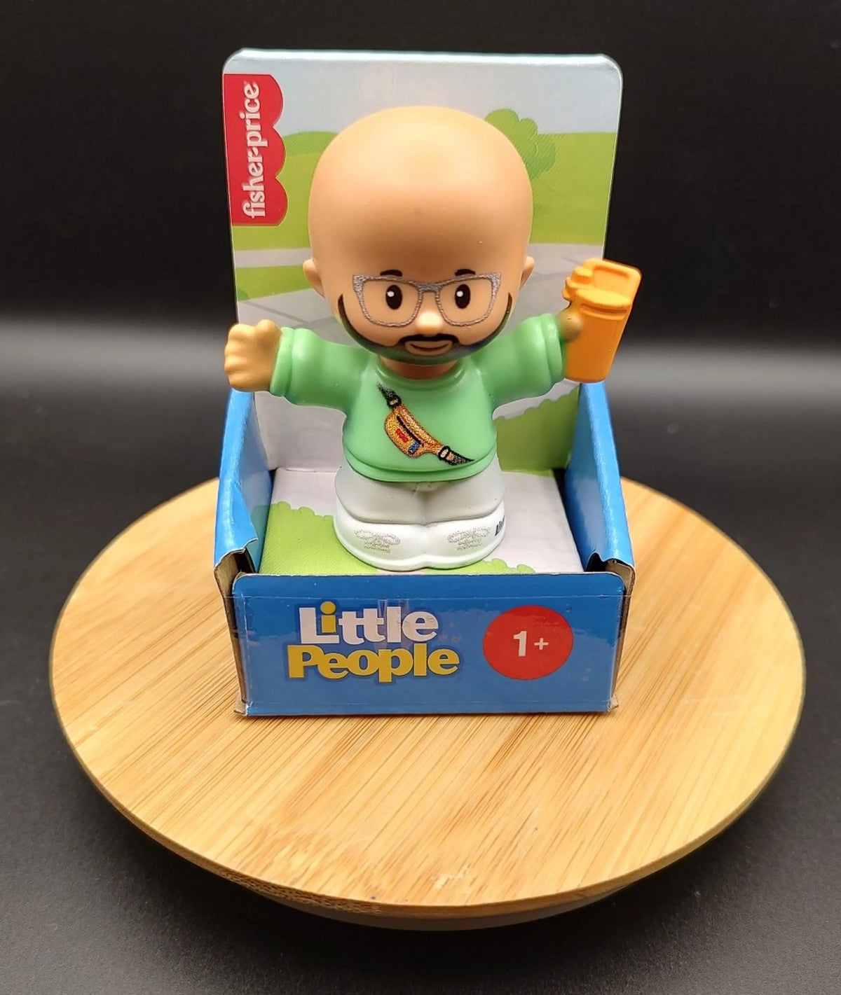 Fisher Price Little People Figure Bald Bearded Male JFC23