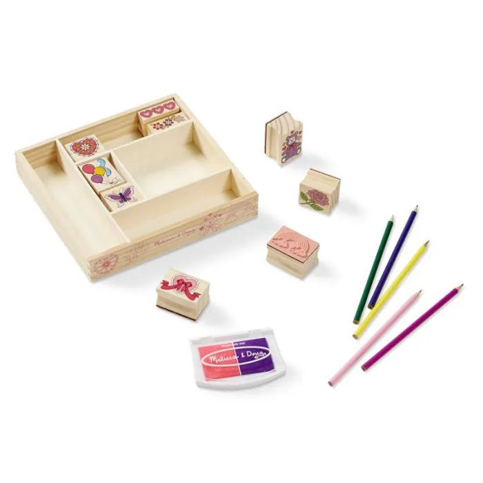 M&amp;D 1632 Wooden Friendship Stamp Set