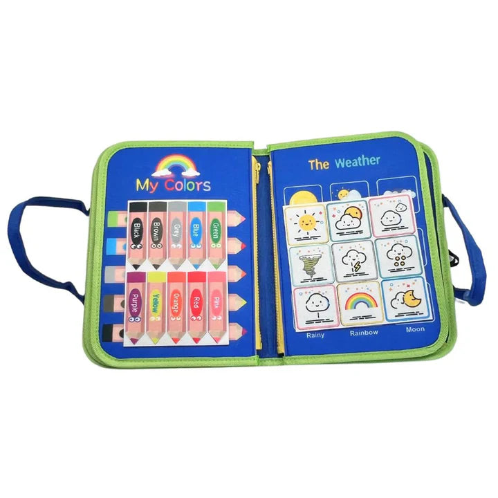 Magic Sensory Busy Board Book Blue
