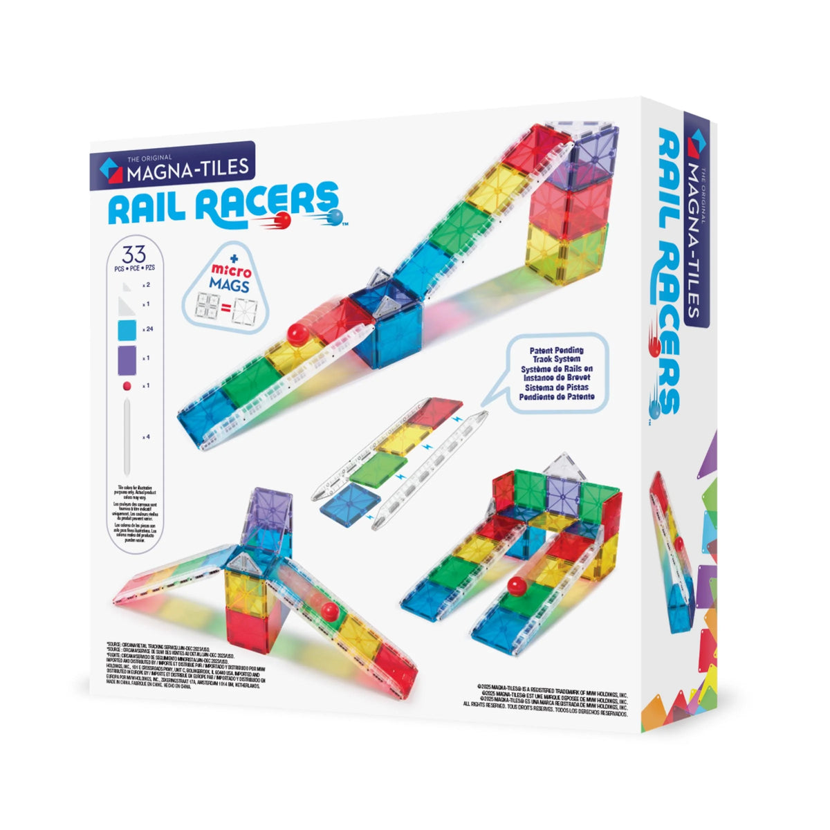 Magna-Tiles Rail Racers 33 Piece Set