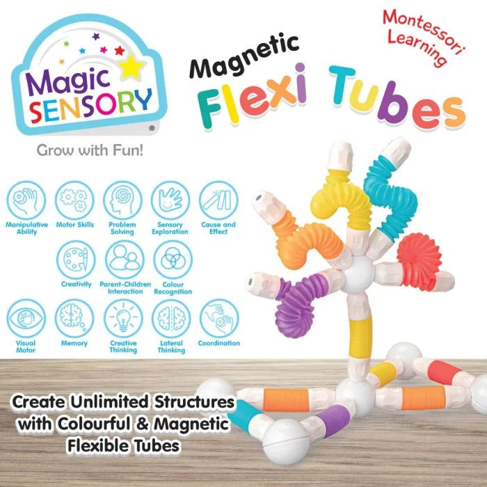 Magic Sensory Magnetic Flexi Tubes 26pc Set