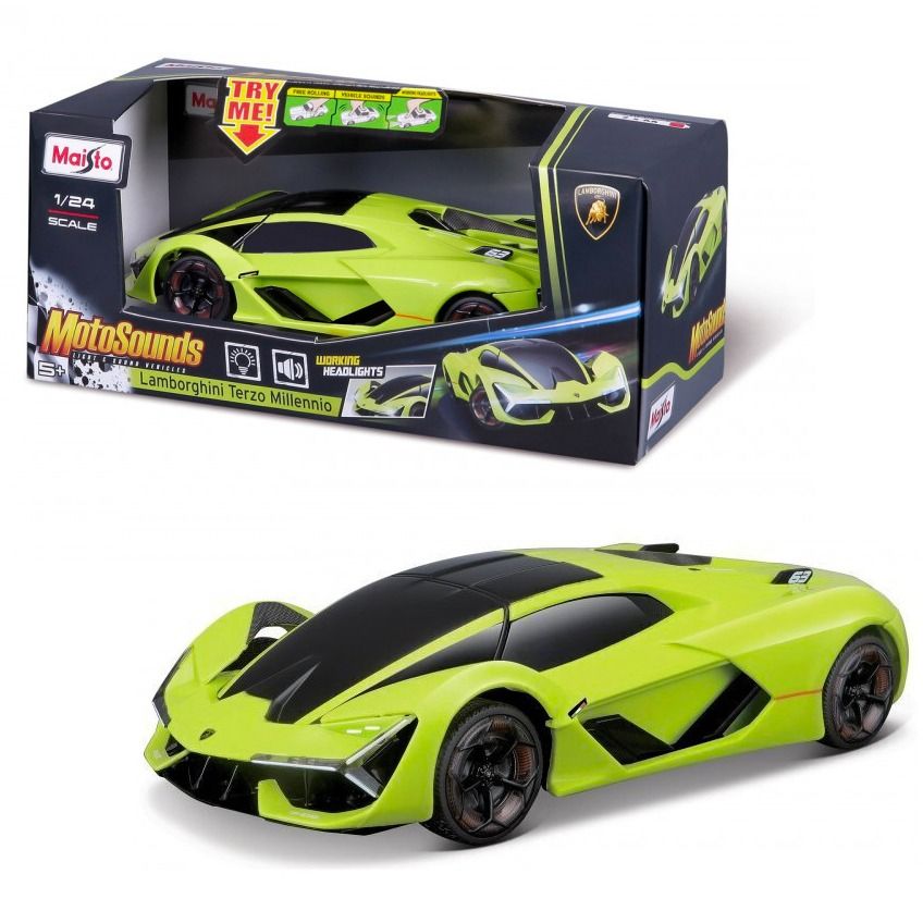 Maisto 1/24 Moto Sounds Lamborghini Terzo Millennio Demo Batteries Included