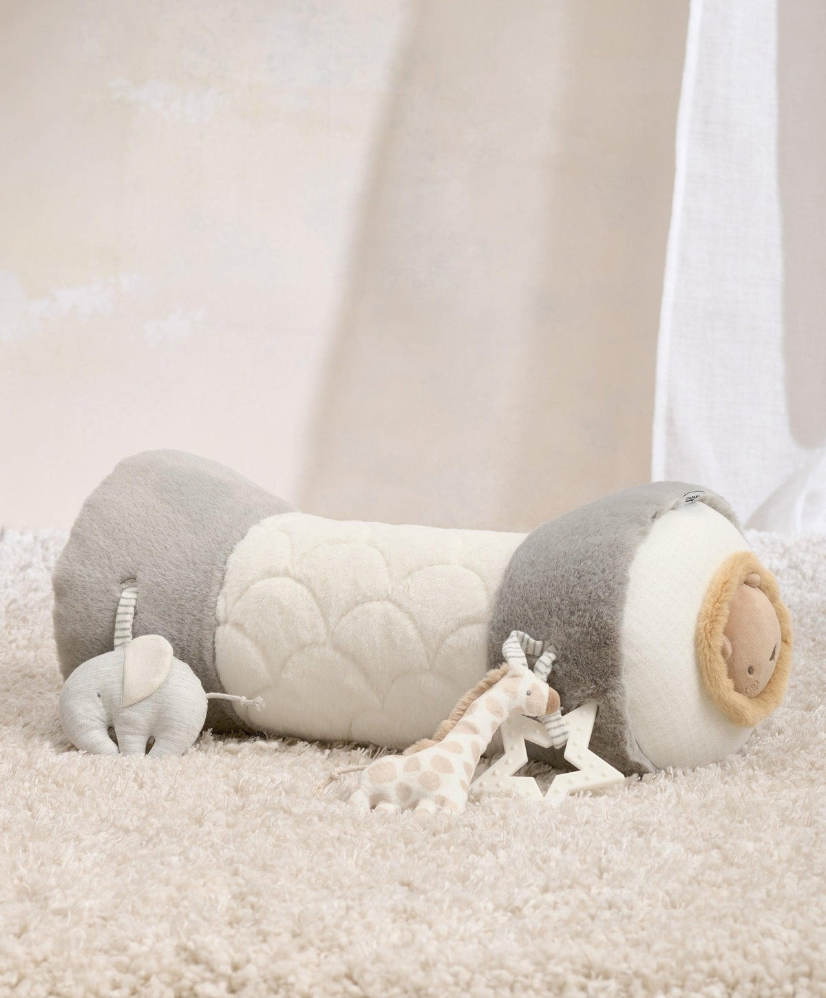 Mamas &amp; Papas Welcome To The World Tummy Time Activity Toy - Grey