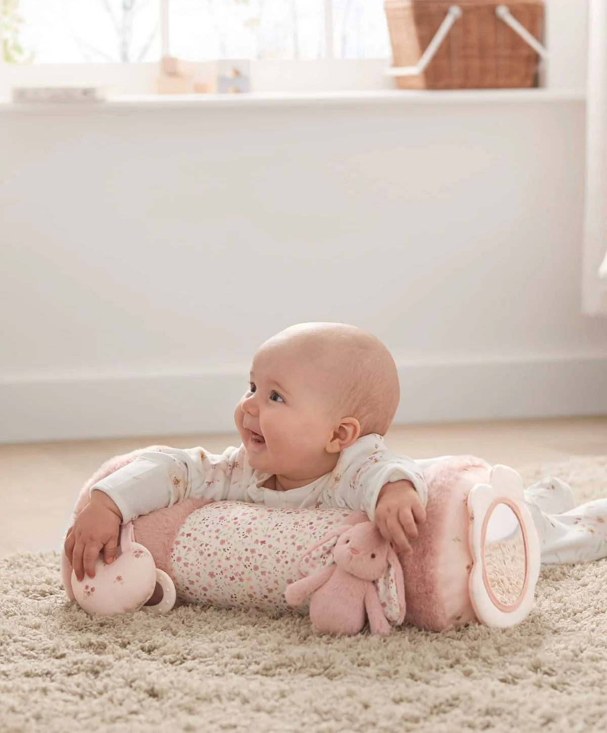 Mamas &amp; Papas Welcome To The World Tummy Time Activity Toy - Pink