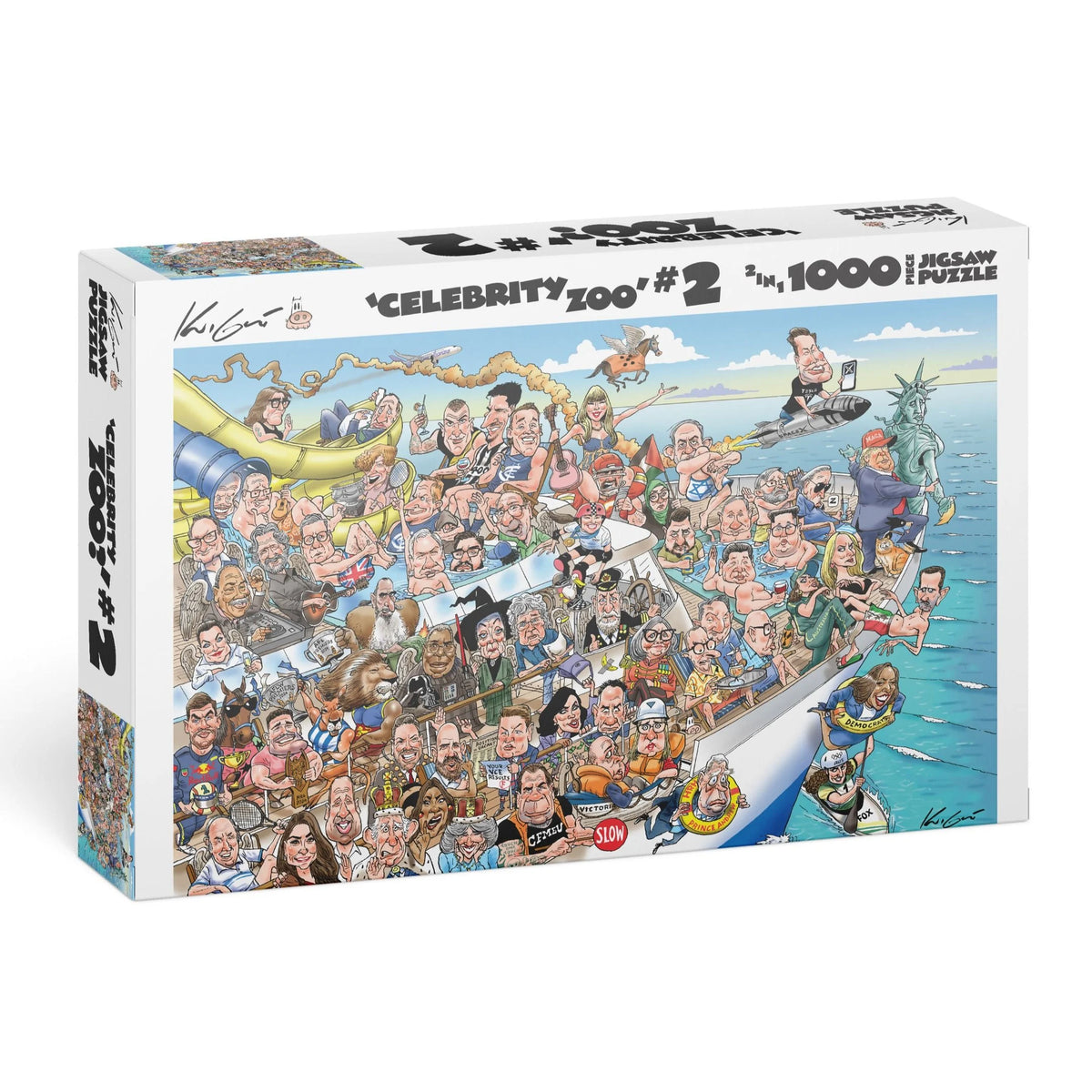 Who's Who In The Celebrity Zoo 2? 1000pc Jigsaw Puzzle