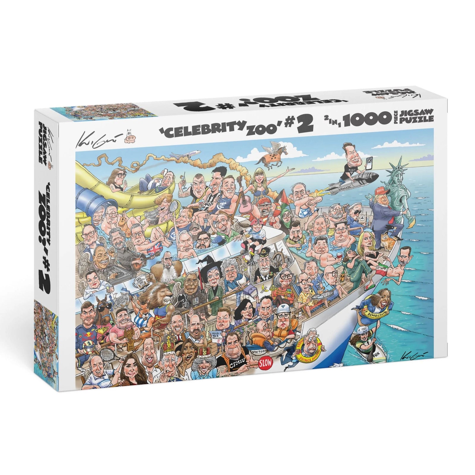 Who's Who In The Celebrity Zoo 2? 1000pc Jigsaw Puzzle