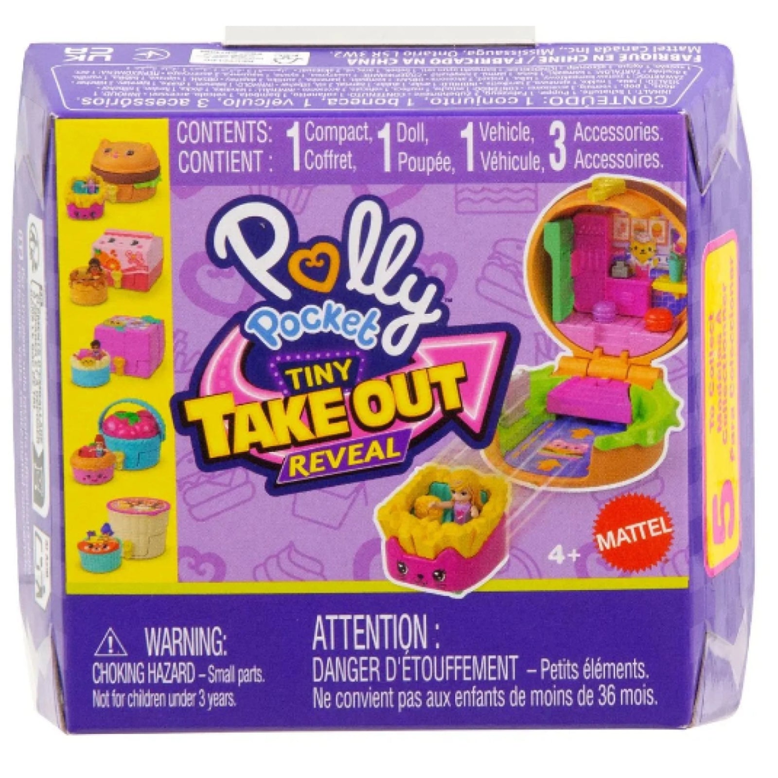 Polly Pocket Tiny Take Out Reveal Compact Playset Assorted