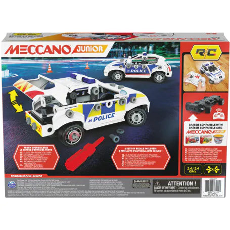 Meccano Junior RC Police Car 22101 Req 6 AAA Batteries
