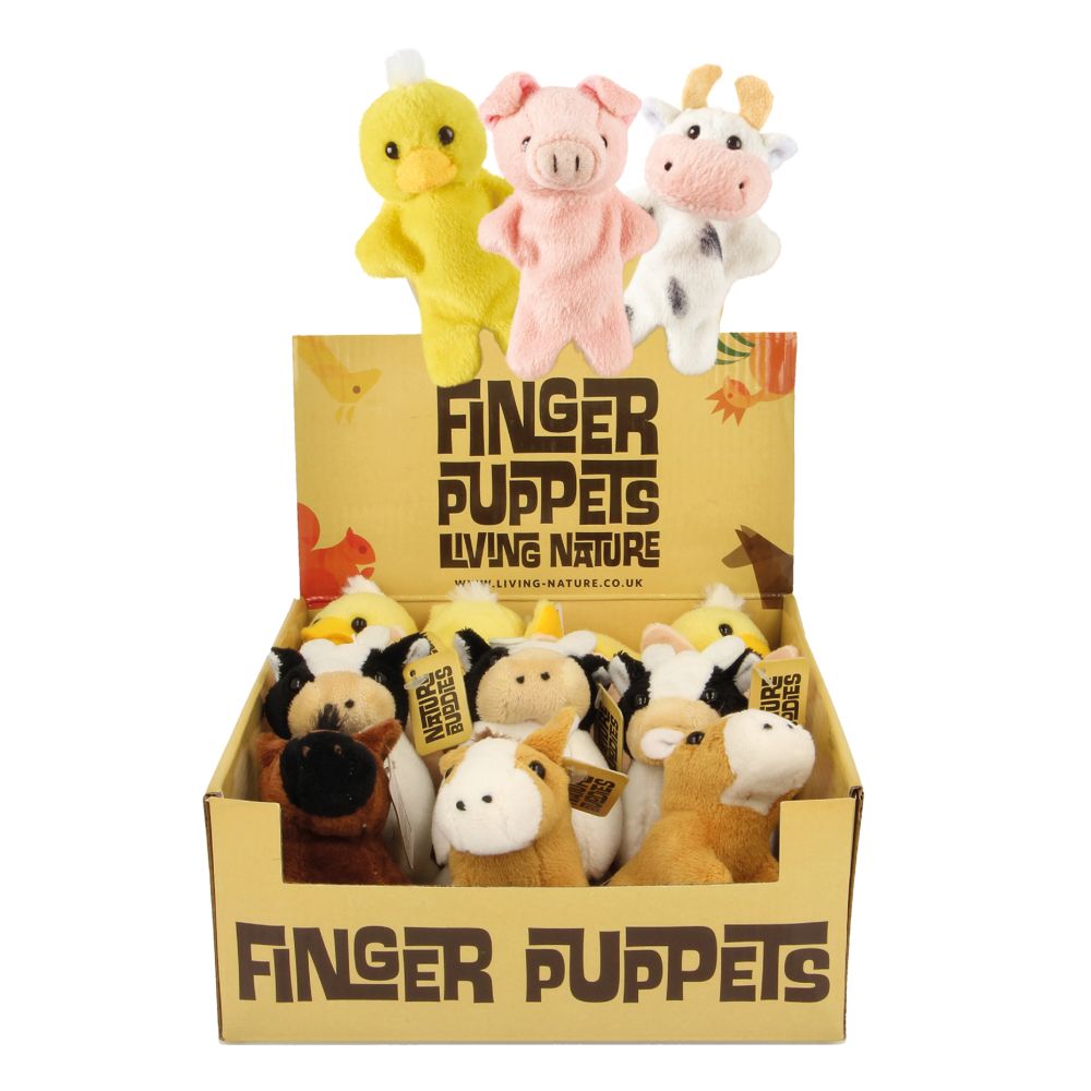Living Nature Farm Finger Puppets Assorted