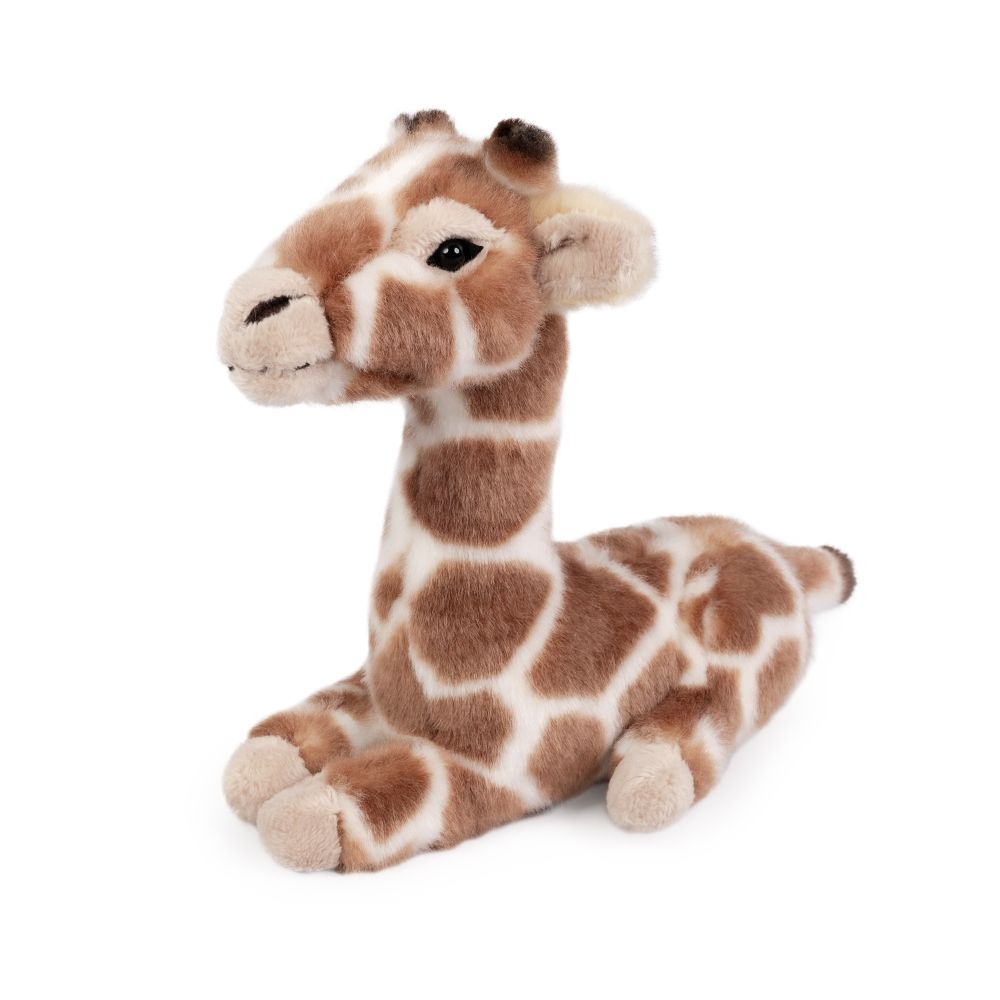 Living Nature Plush Lying Giraffe Calf