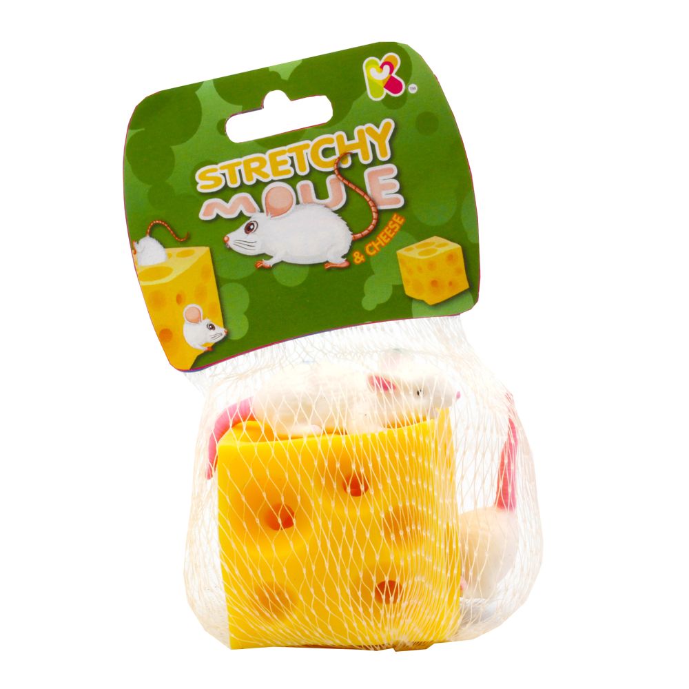 Keycraft Stretchy Mouse &amp; Cheese in Net Bag
