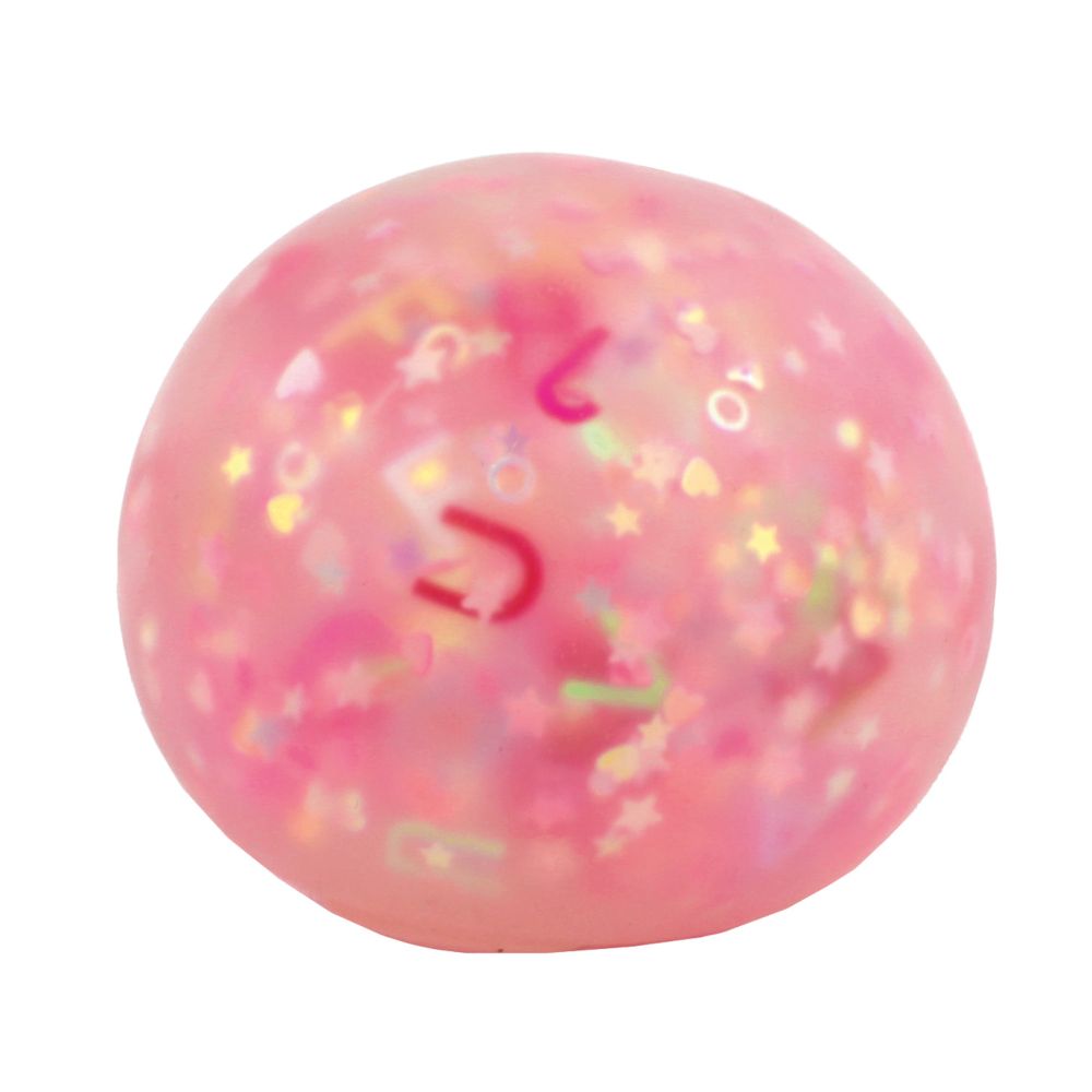 Keycraft Super Squidge Alphabet Glitter Ball