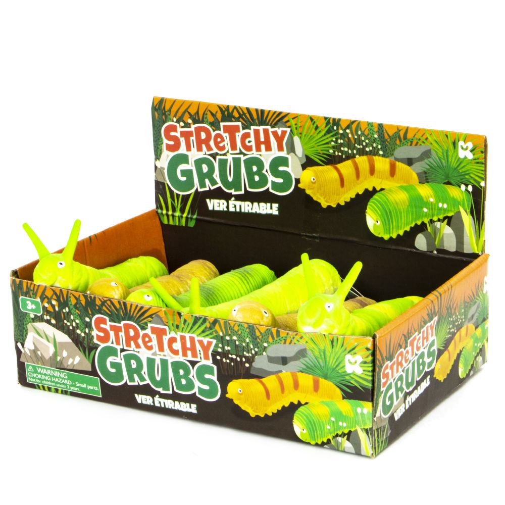 Keycraft Stretchy Grubs Assorted Colours