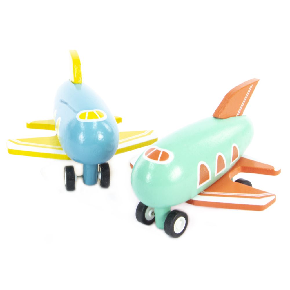 Majigg Wooden Stunt Plane Assorted