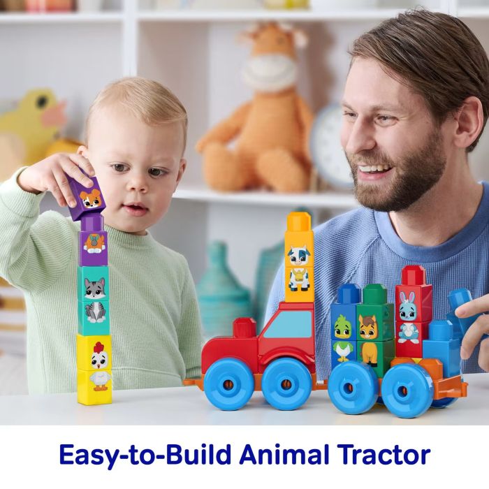 Mega Bloks 30pcs Build &amp; Match Animal Tractor