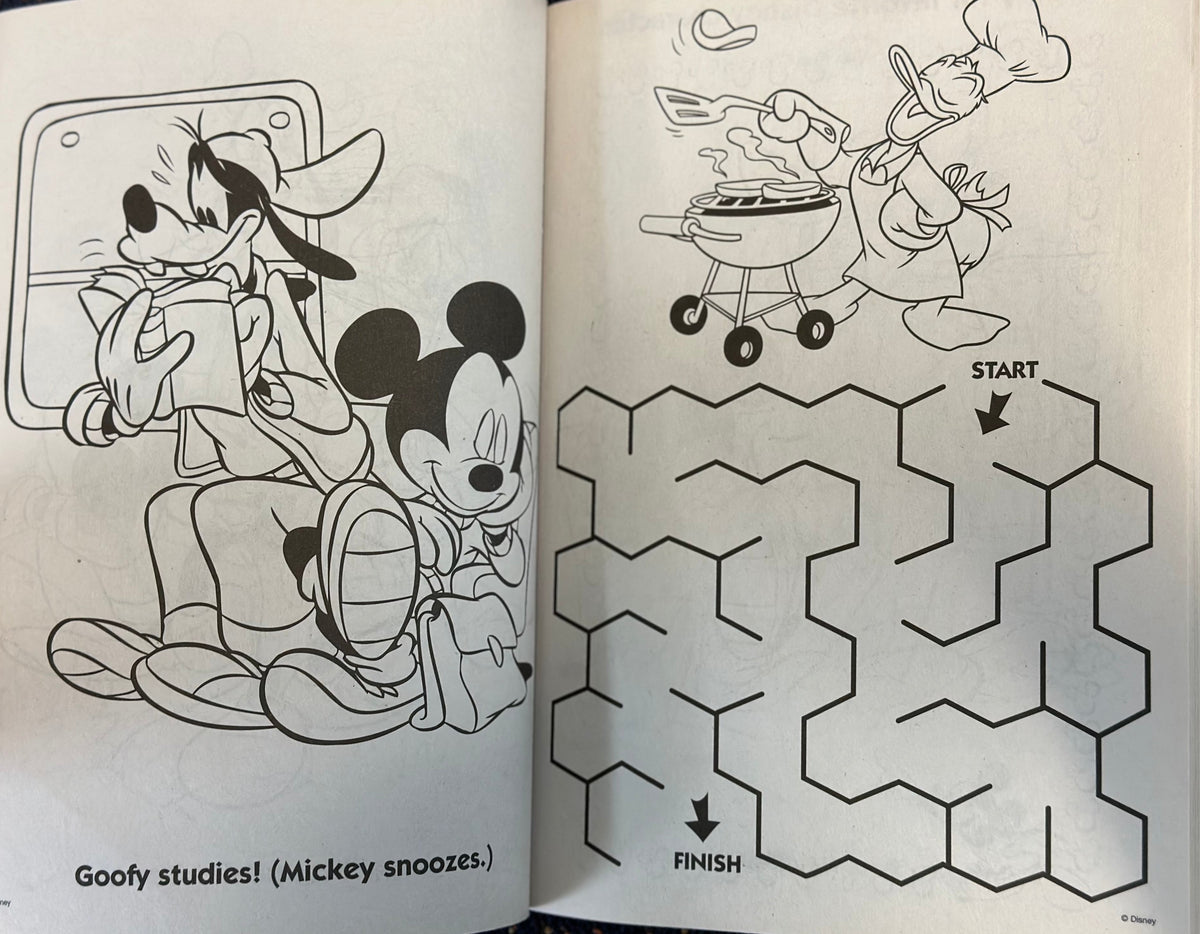 Disney Mickey Mouse Big Fun 96pg Colouring and Activity Book