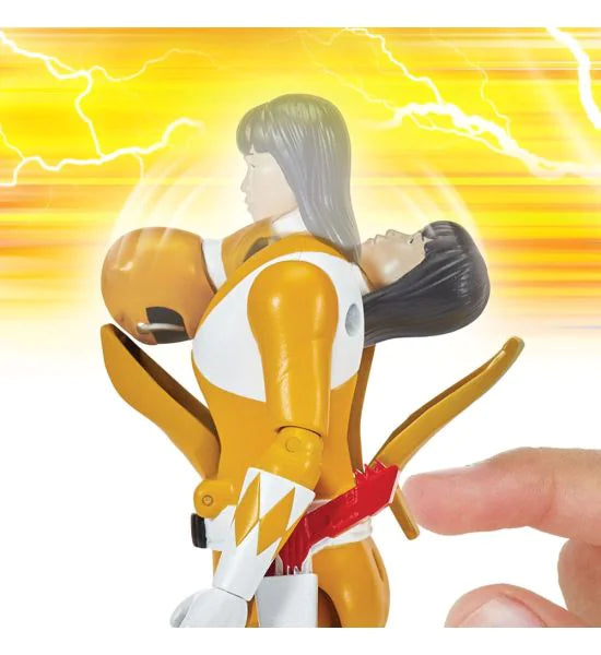 Power Rangers Auto-Morphin Flippin&#39; Action Yellow Ranger